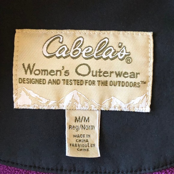 Cabela's Soft Shell Jacket Full Zip Floral Black size M - Picture 8 of 10